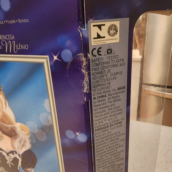 Mattel Special Millennium edition princess Barbie 2000 NIB - Picture 8 of 9